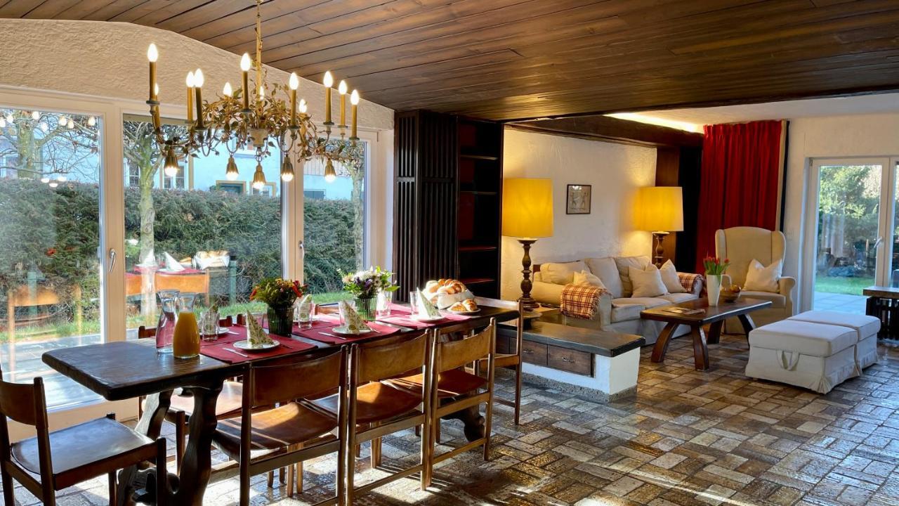 Large Holiday Apartment With Sauna, Terrace, Garden And Open Fireplace 伦格里斯 外观 照片