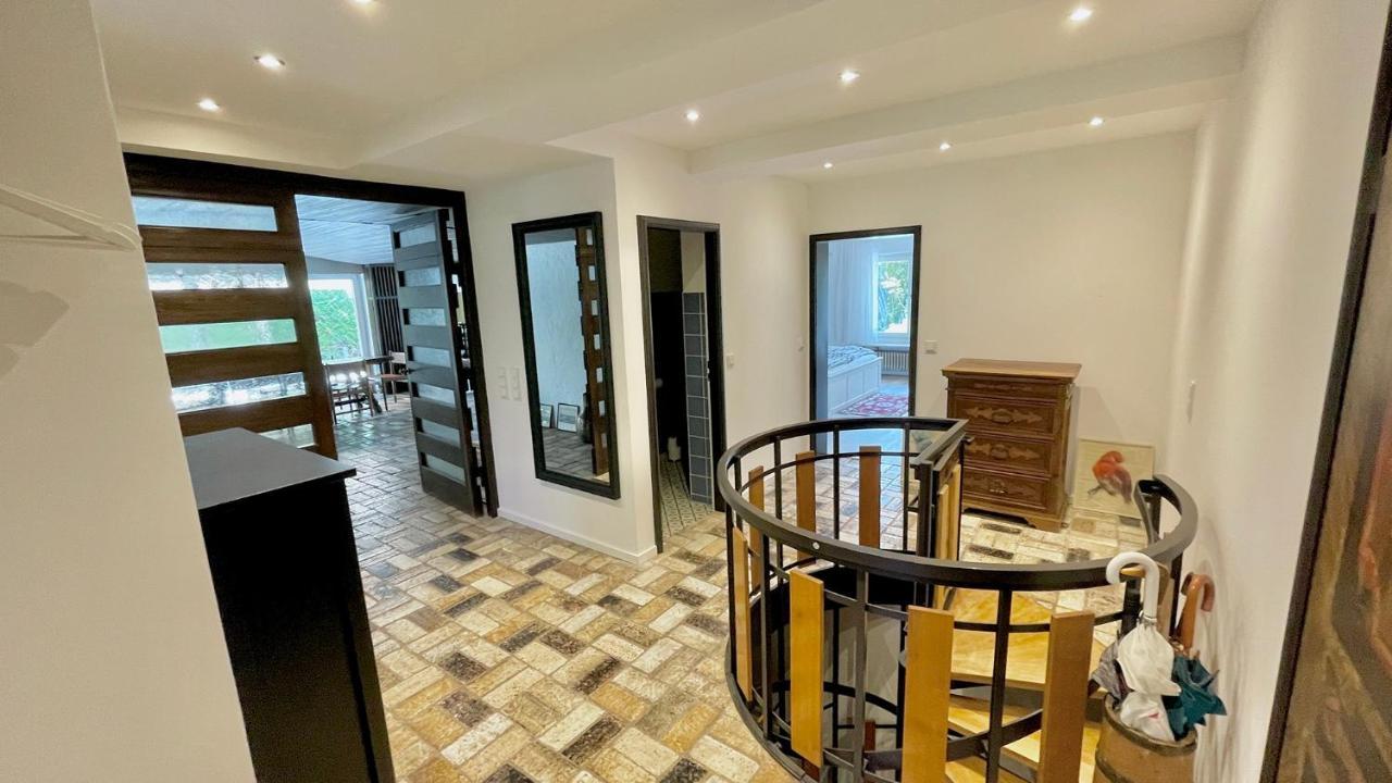 Large Holiday Apartment With Sauna, Terrace, Garden And Open Fireplace 伦格里斯 外观 照片