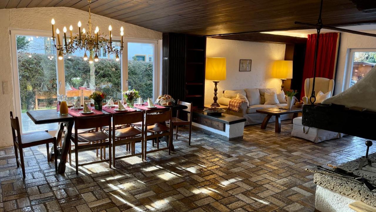 Large Holiday Apartment With Sauna, Terrace, Garden And Open Fireplace 伦格里斯 外观 照片