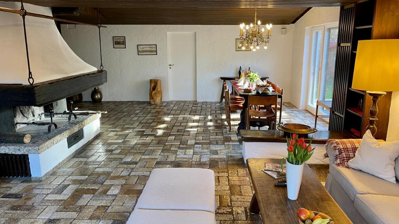 Large Holiday Apartment With Sauna, Terrace, Garden And Open Fireplace 伦格里斯 外观 照片