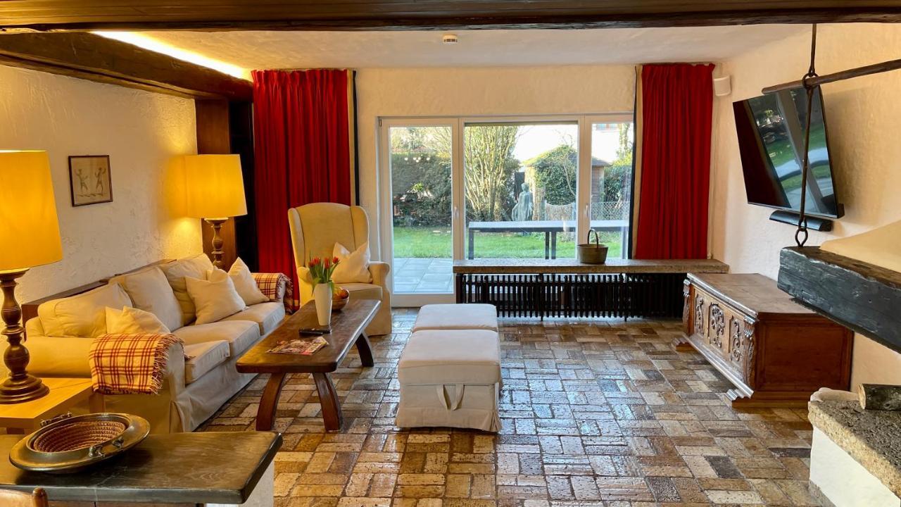 Large Holiday Apartment With Sauna, Terrace, Garden And Open Fireplace 伦格里斯 外观 照片