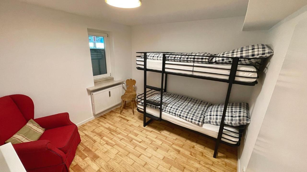 Large Holiday Apartment With Sauna, Terrace, Garden And Open Fireplace 伦格里斯 外观 照片