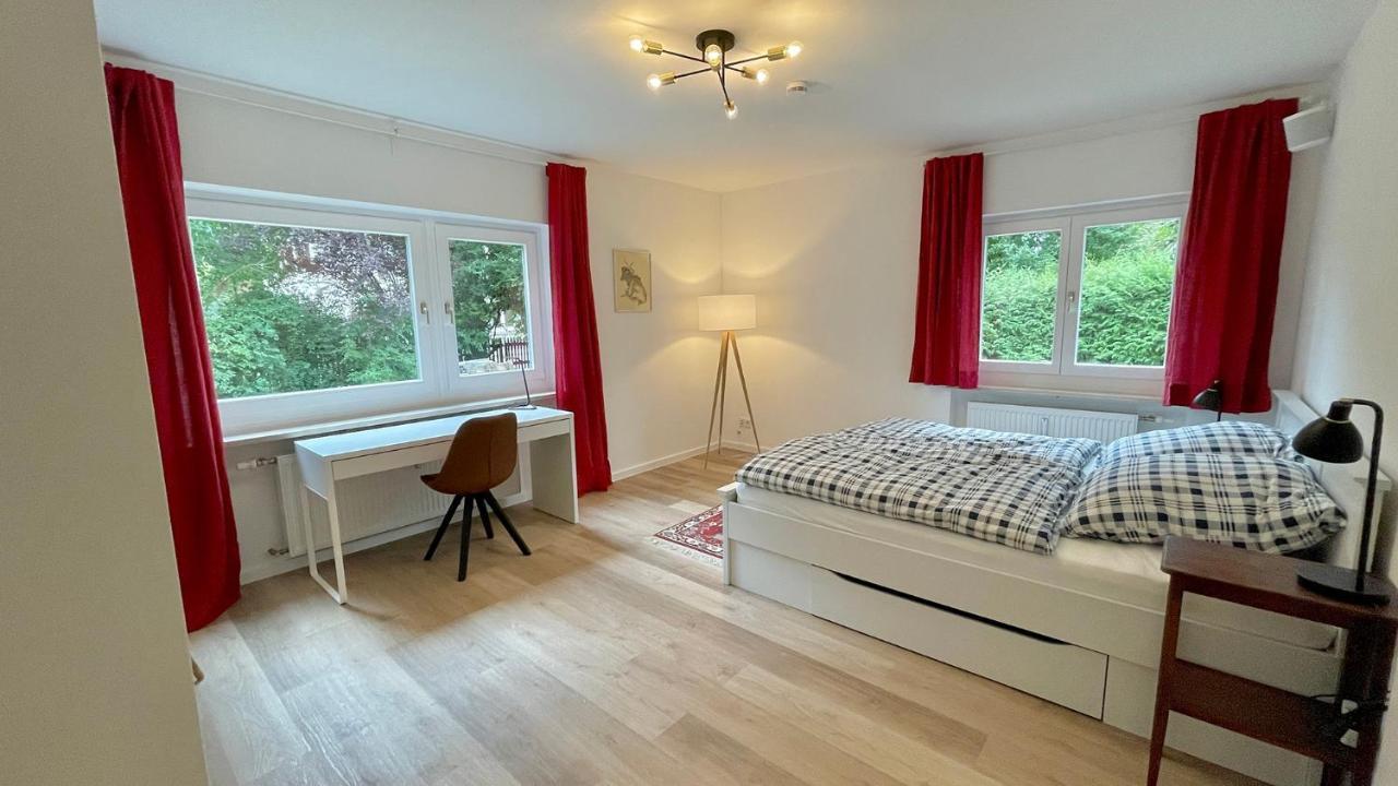 Large Holiday Apartment With Sauna, Terrace, Garden And Open Fireplace 伦格里斯 外观 照片