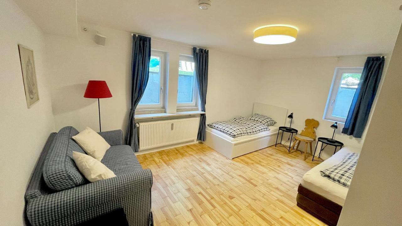Large Holiday Apartment With Sauna, Terrace, Garden And Open Fireplace 伦格里斯 外观 照片